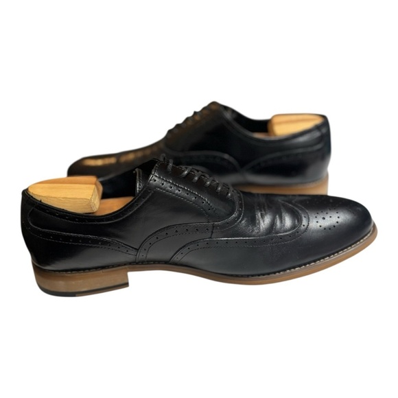 Stacy Adams Dunbar Black Leather Wingtip Oxfords Size 11.5 Men’s Dress Shoes main image 10